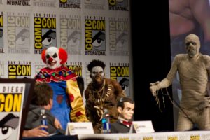 Scary monsters at a Comic Con convention