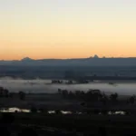 A sunrise over the Teton in Idaho.