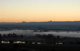 A sunrise over the Teton in Idaho.